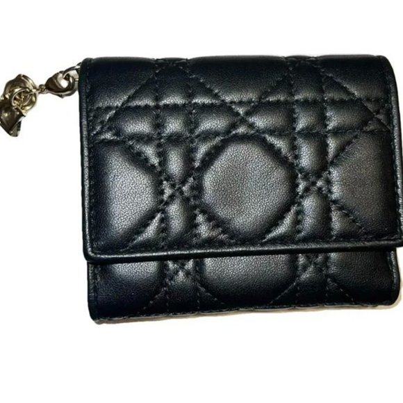LADY DIOR LEATHER WALLET - Picture 9 of 10